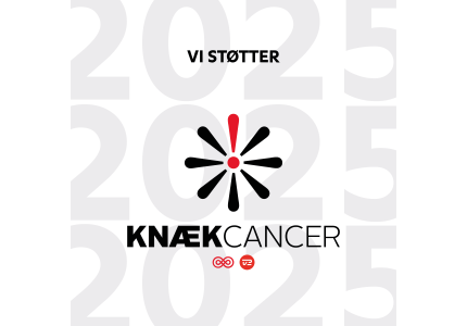 Vi støtter årets Knæk Cancer-indsamling.